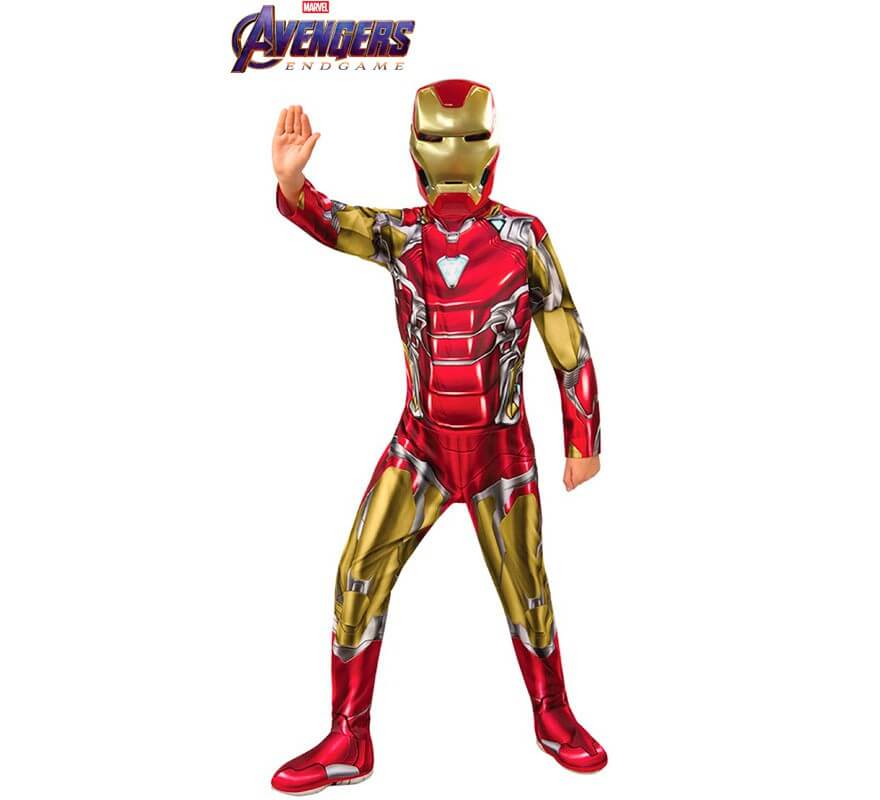 Classico Costume di Iron Man Avengers END GAME Costume con Maschera 
