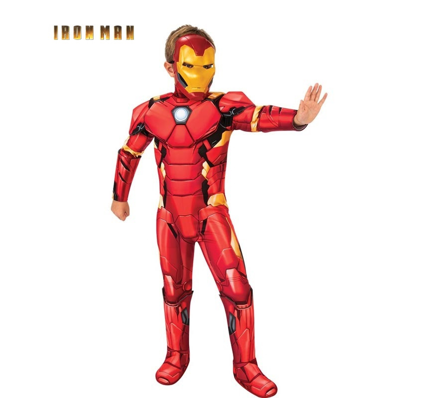 Deluxe Muscle Iron Man Costume with Mask for Boys