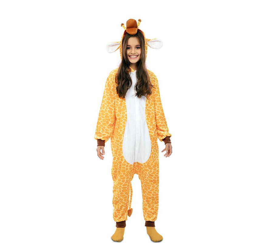 Kugurumi Giraffe Costume with Hood and Ears for Kids