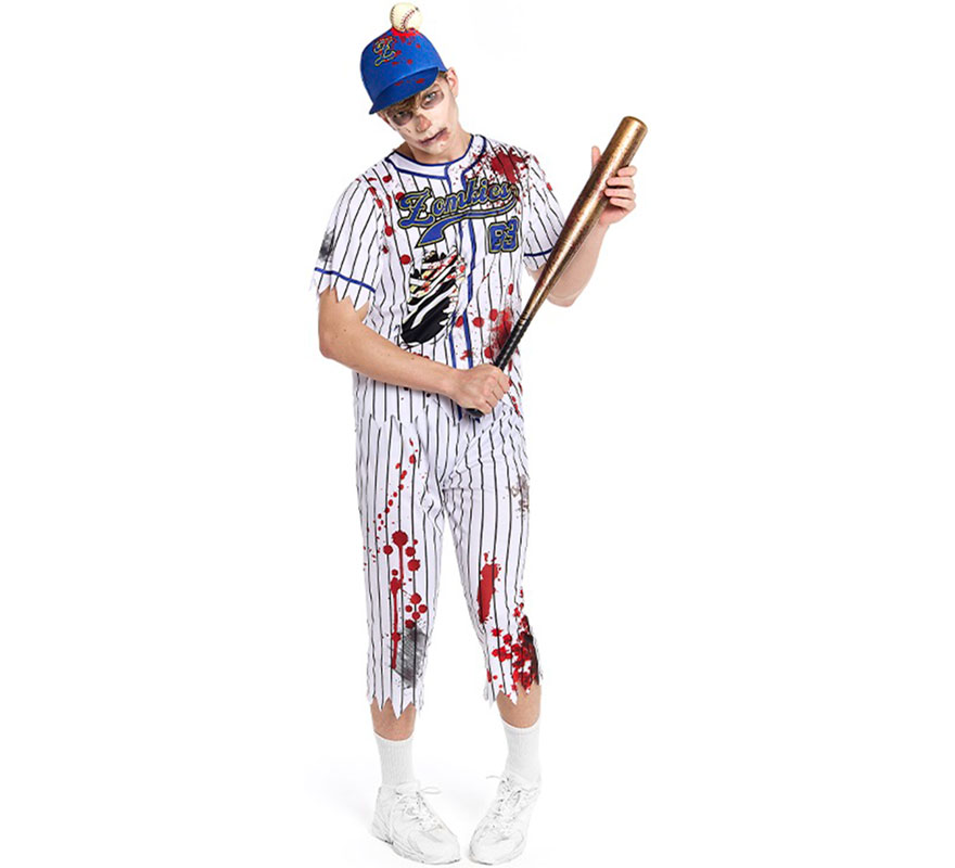 Zombie Baseball Player Costume for Men