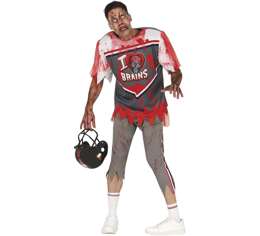 Men's Zombie Rugby Player Costume