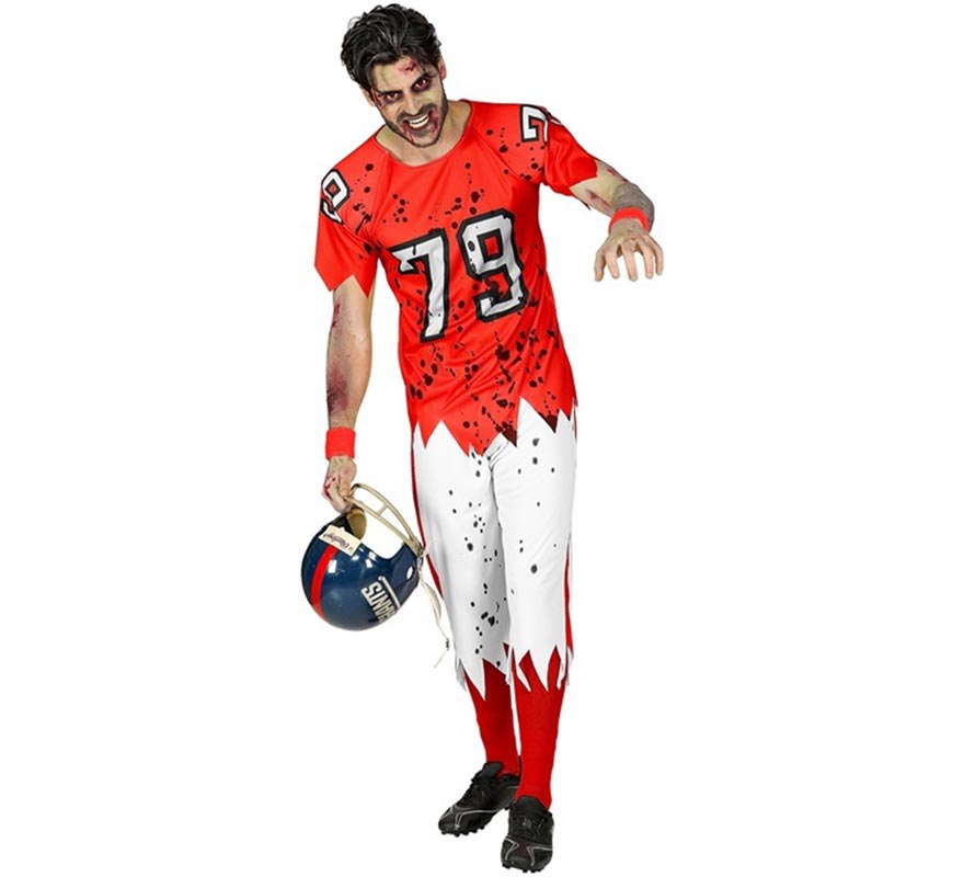 Zombie Rugby Player Costume for Men