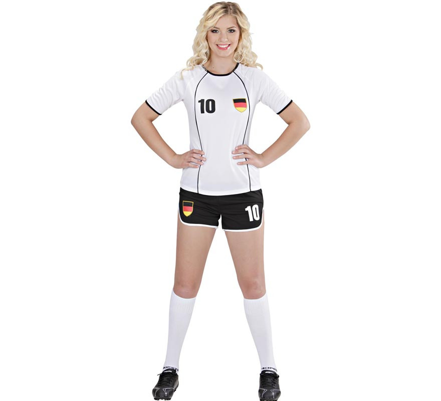 Classic German Soccer Player Costume for Women