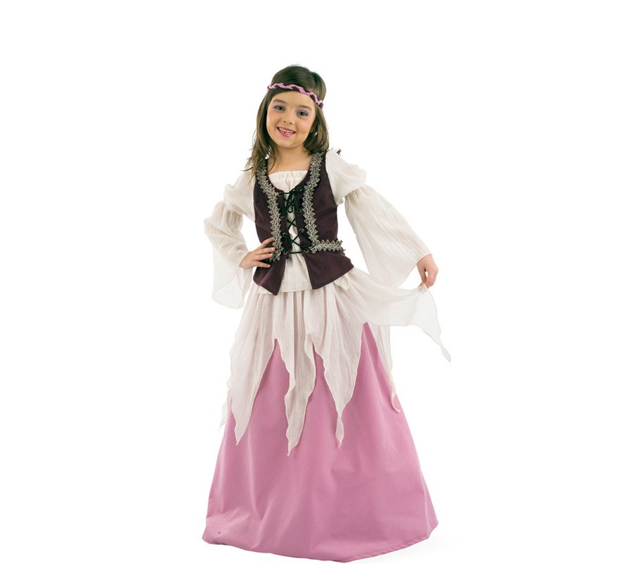Disfraz de Julieta Medieval niña