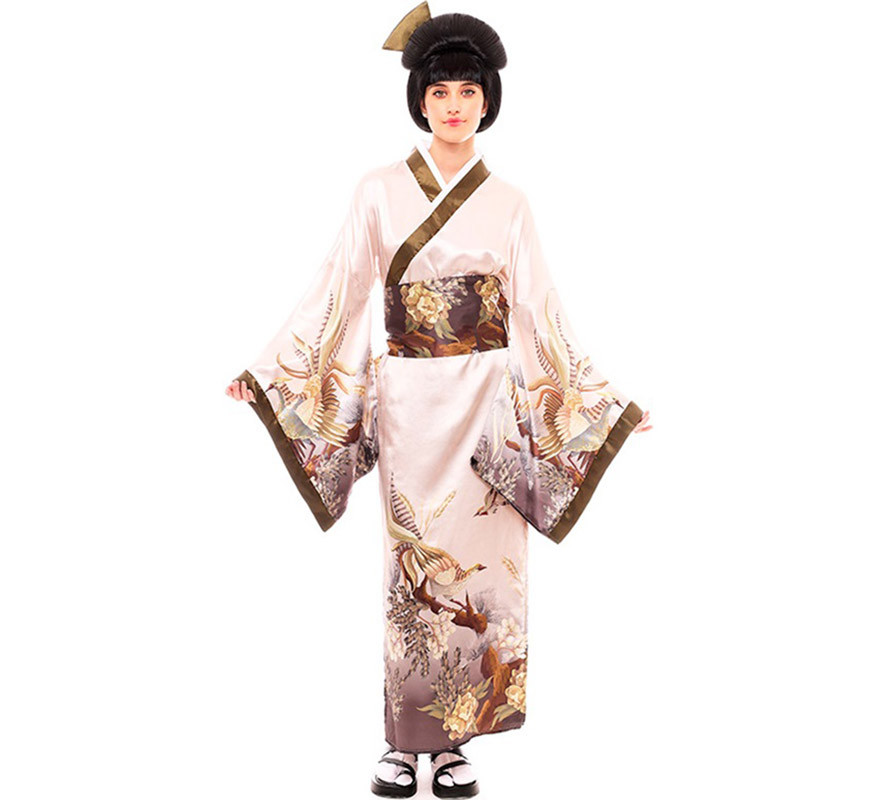 Hula hoop tono Remontarse Disfraz de Kimono Japonés Tradicional color pastel para mujer
