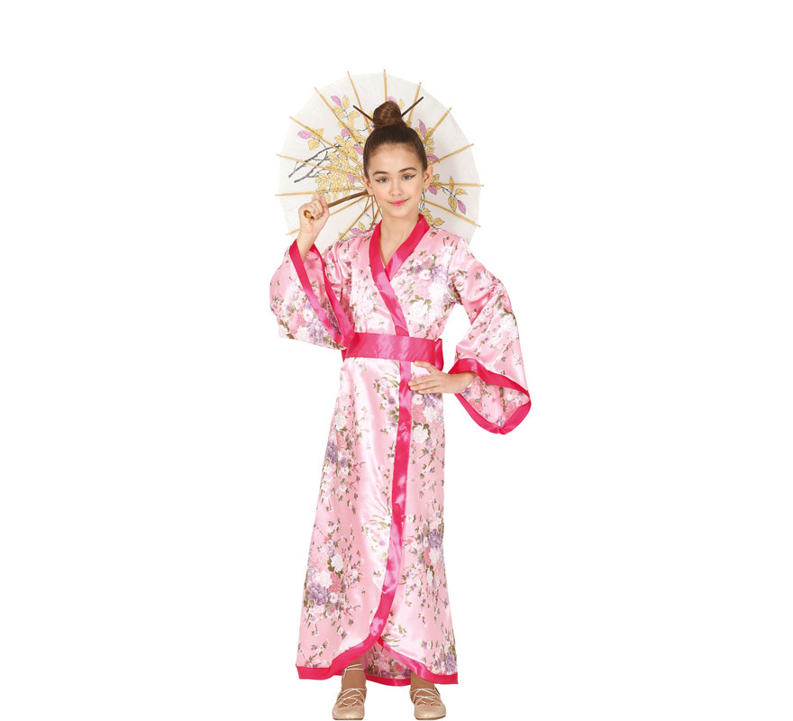 pizarra Parpadeo junio Disfraz de Kimono Japonesa para niña