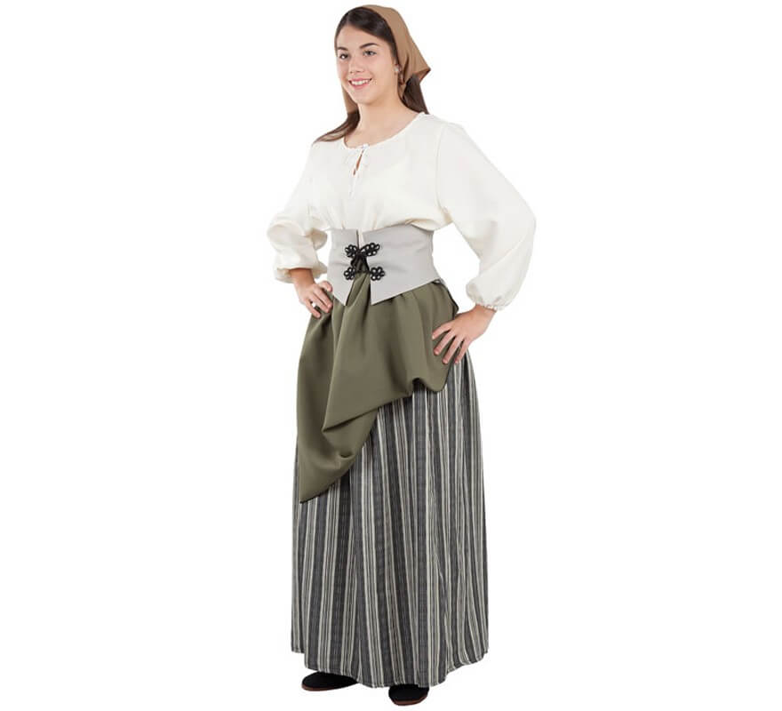 Disfraz de Labradora Medieval para mujer