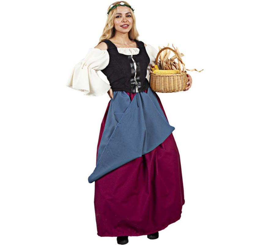 Classic Medieval Laundress costume for women