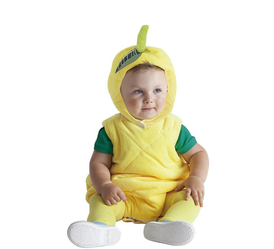 Adorable Lemon Hooded Baby Costume