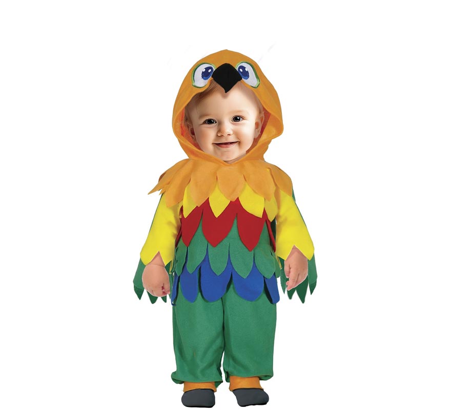Fato de papagaio colorida para bebê