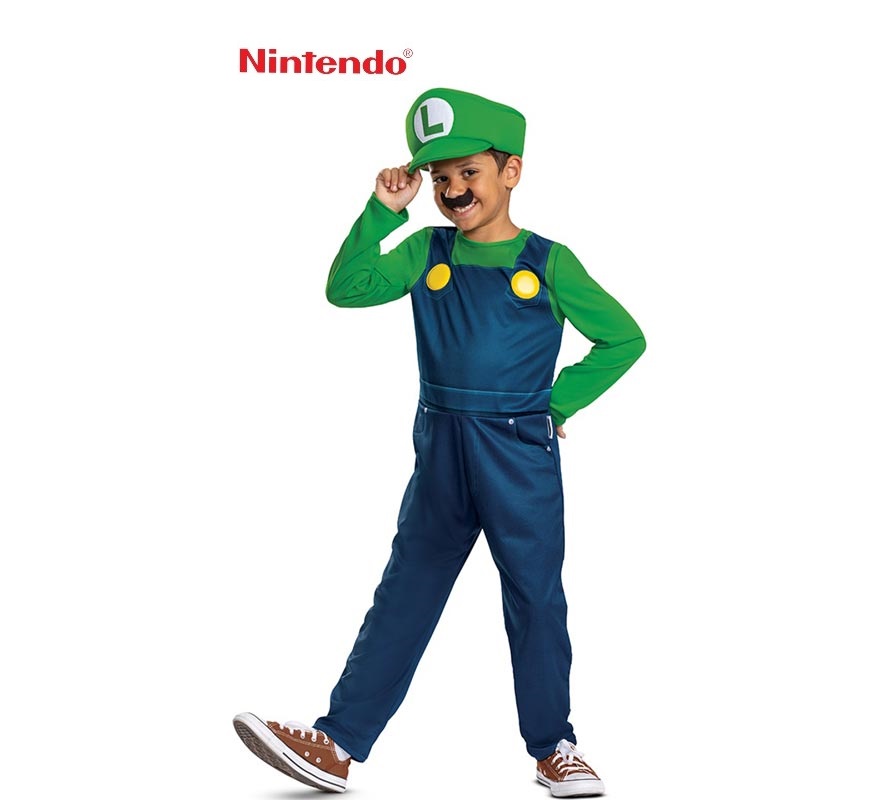 Nintendo Super Mario Luigi Costume for Kids
