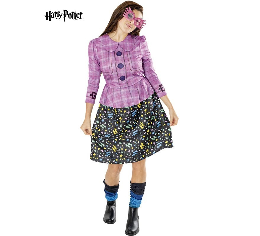 Harry Potter Luna Lovegood Costume in Dress with Glasses for Women