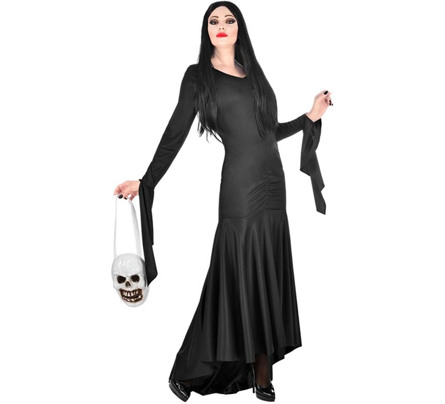 Spooky Mother Costume with Skull Bag for Women