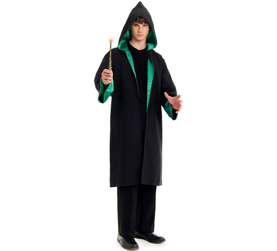 Costume da mago della scuola verde per uomo