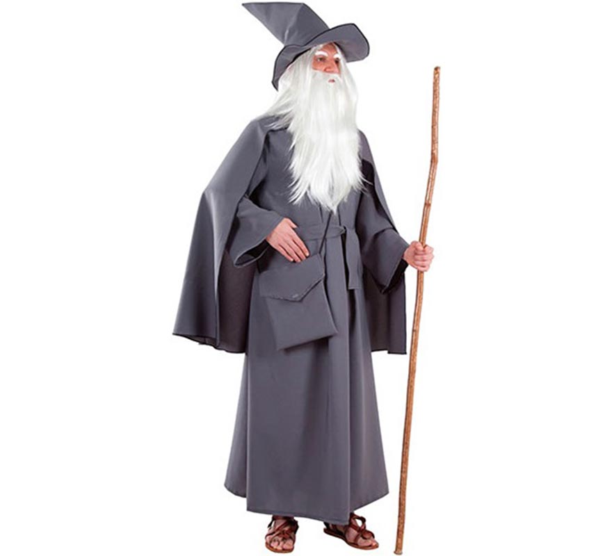 Disfraz de Mago Gris para hombre Disfraz de Mago Gris para hombre