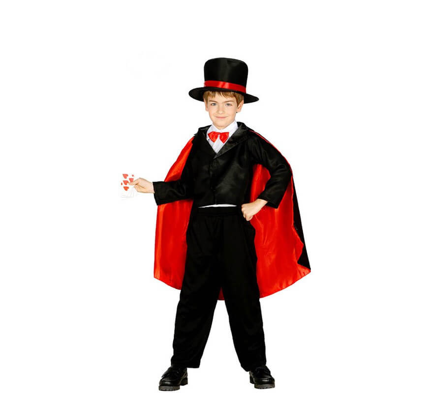 Kit de déguisement magicien 6 pièces - Taille unique - Noir, blanc