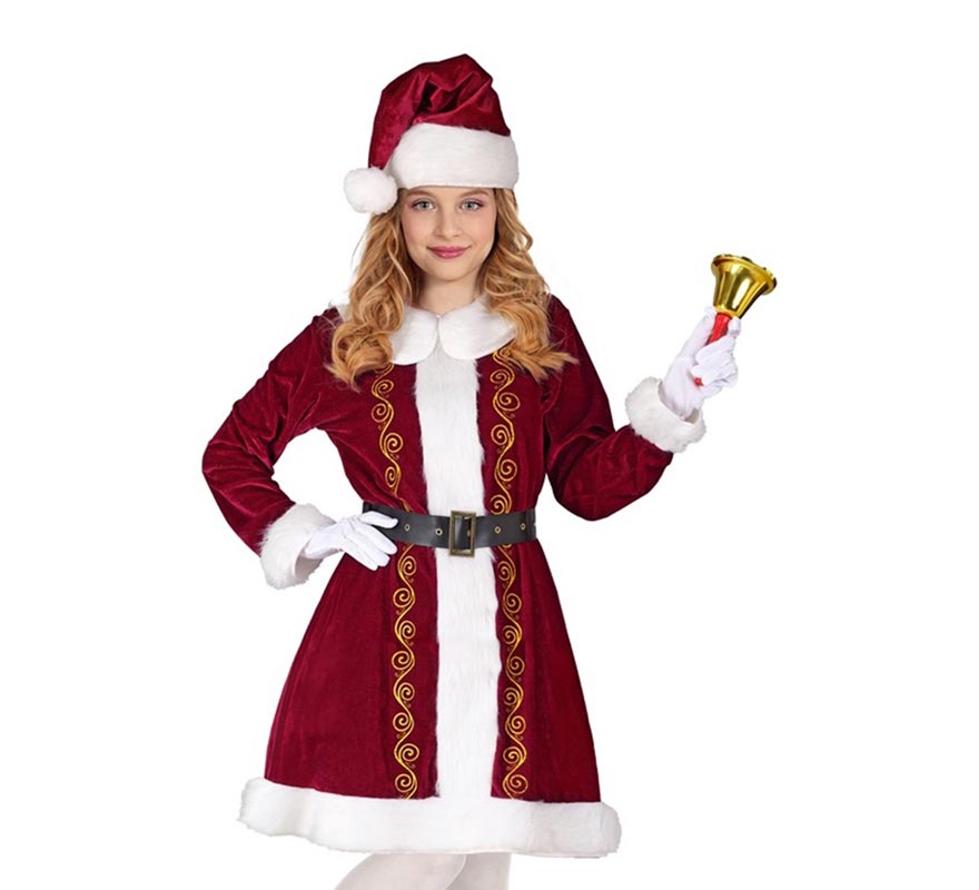 Disfraz de Mamá Noel Elegante para niña