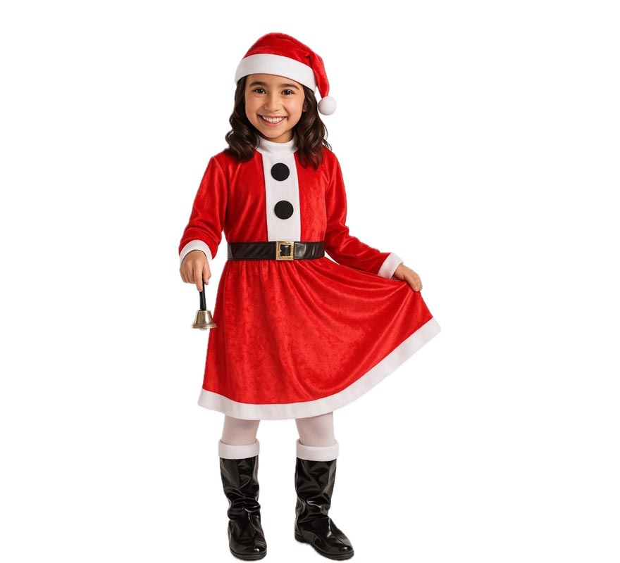 Disfraz de Mamá Noel para niña