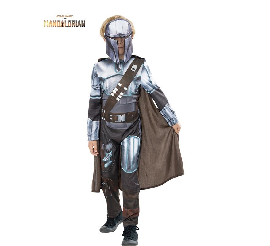 Mandalorian Star Wars Green Col Boxed Costume for Kids