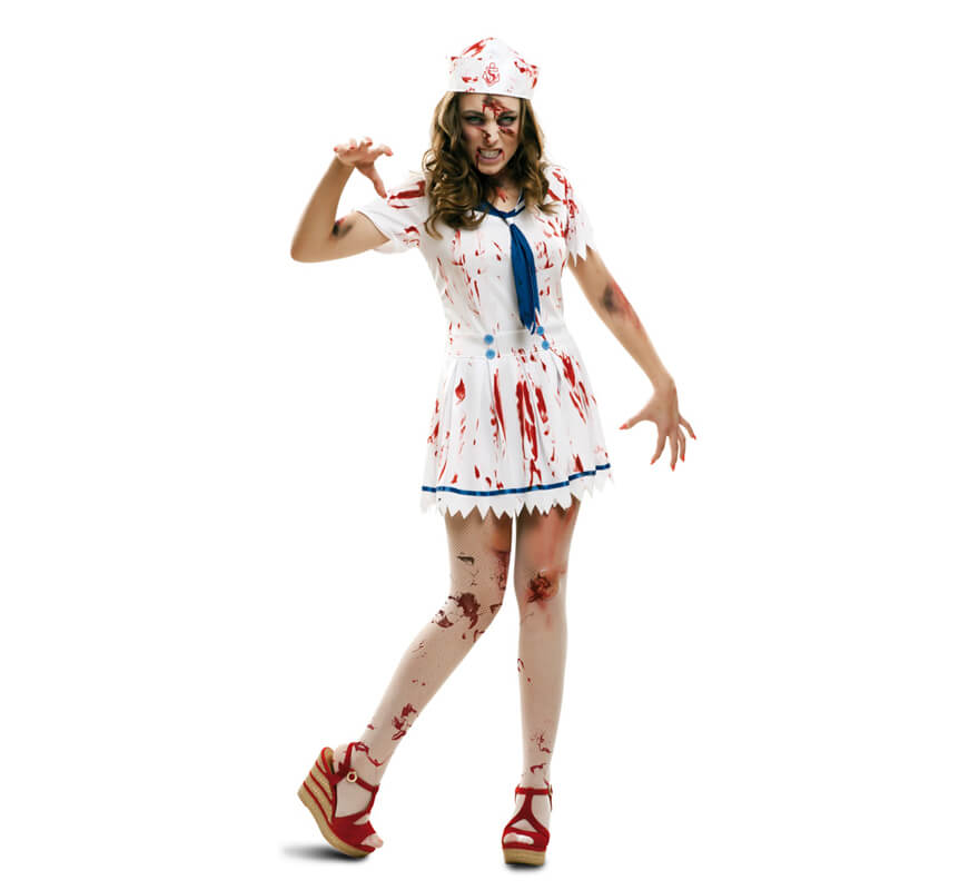 Disfraz de Marinera Zombie para mujeres de Halloween 