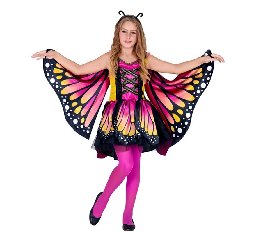 Pink Butterfly Costume with Wings for Girls