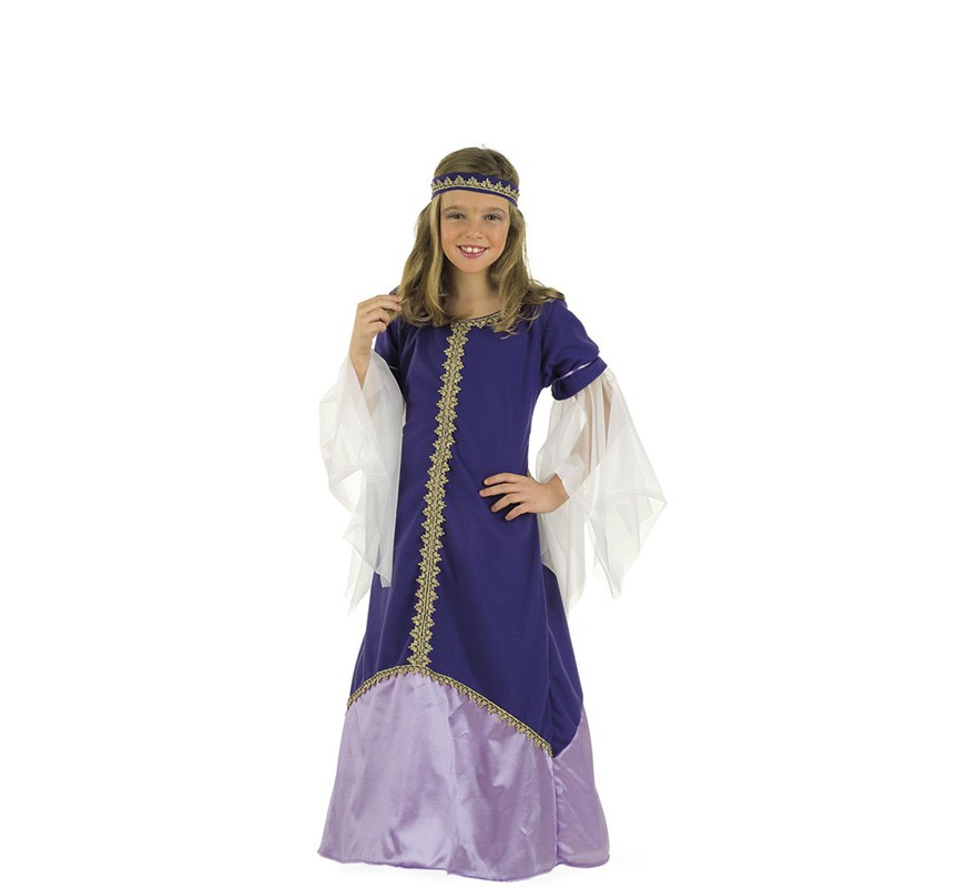 Disfraz de Medieval Recina para niñas