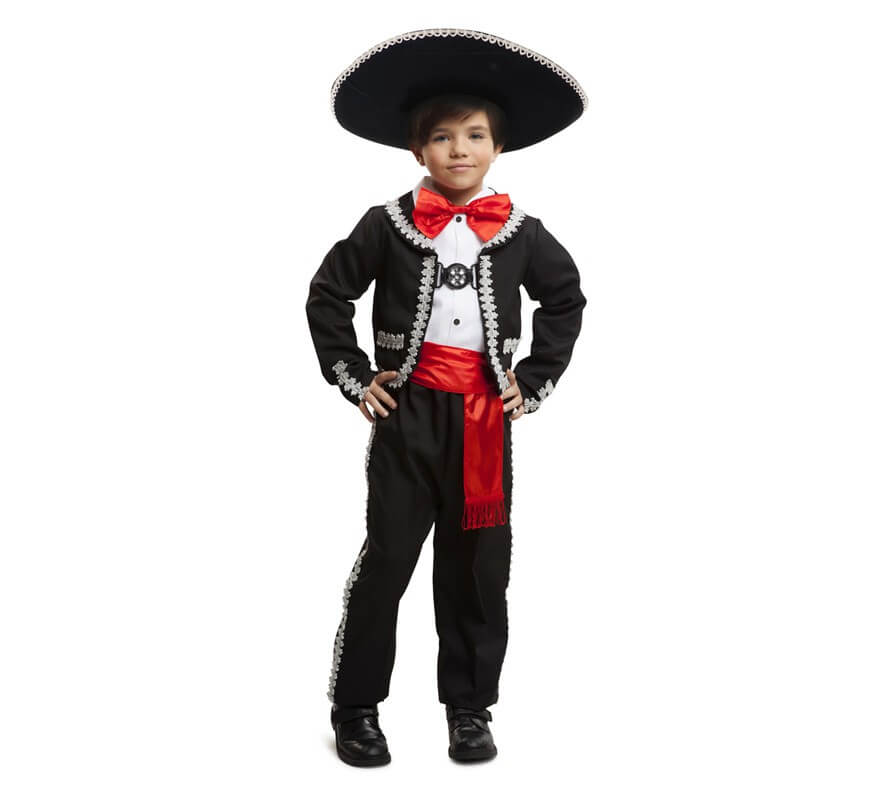 Estacionario suspender Apretar Disfraz de Mexicano para niño