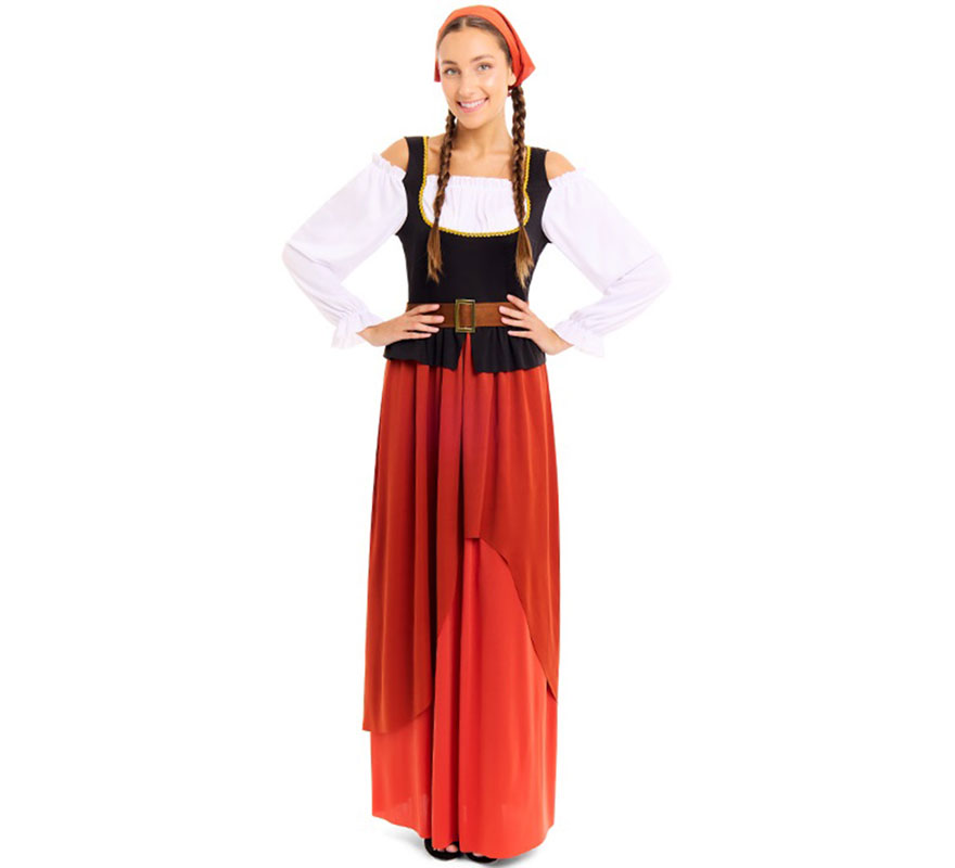 Costume da locandiera medievale per donna