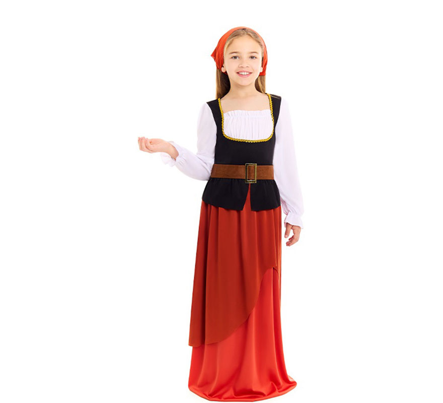 Medieval Innkeeper Costume for Girls