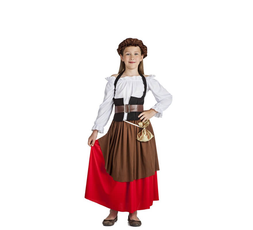 Disfraz de Mesonera Medieval para niña