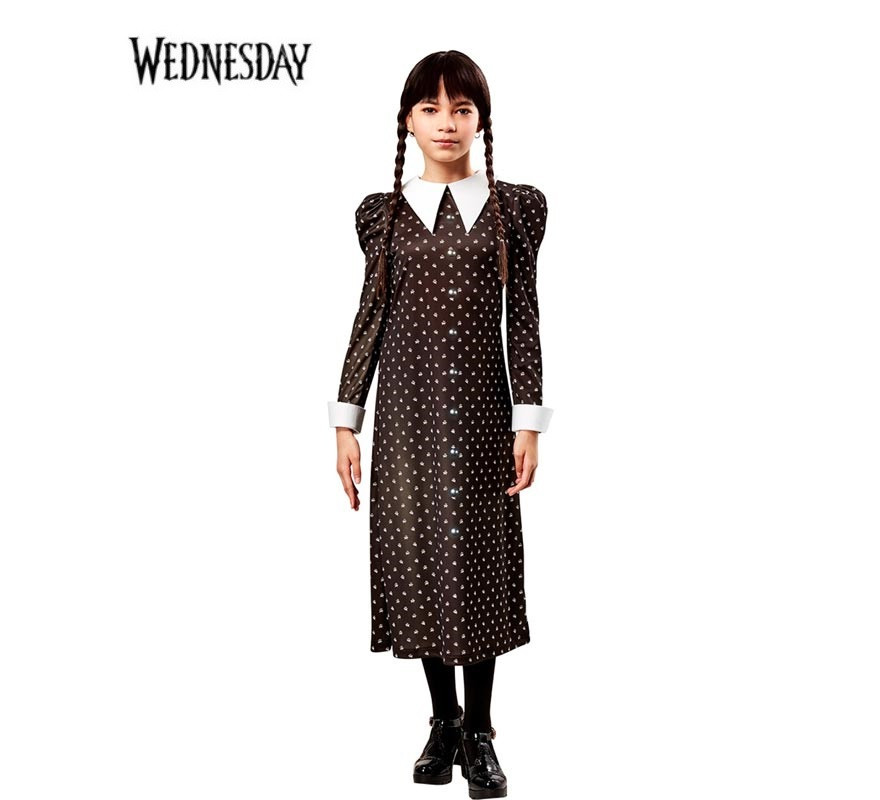 Wednesday costume classic polka dot dress for girls and teenagers