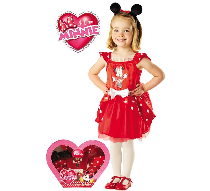Disfraz de Minnie Mouse Bailarina en caja para niña