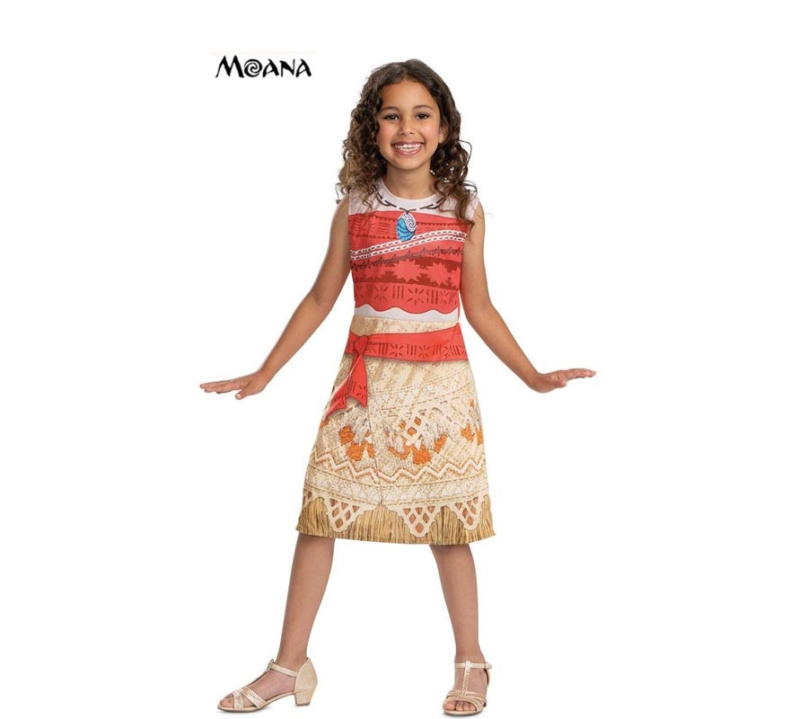 Costume di Vaiana Moana Disney Basic plus per bambina