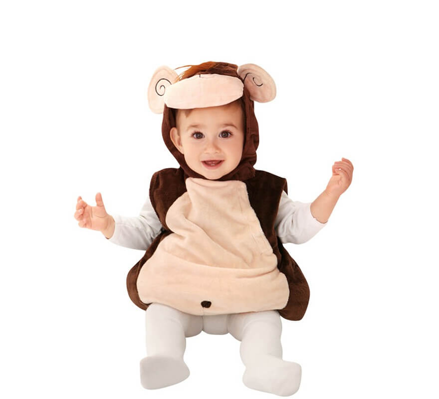 Disfraz de Monito marrón para bebés
