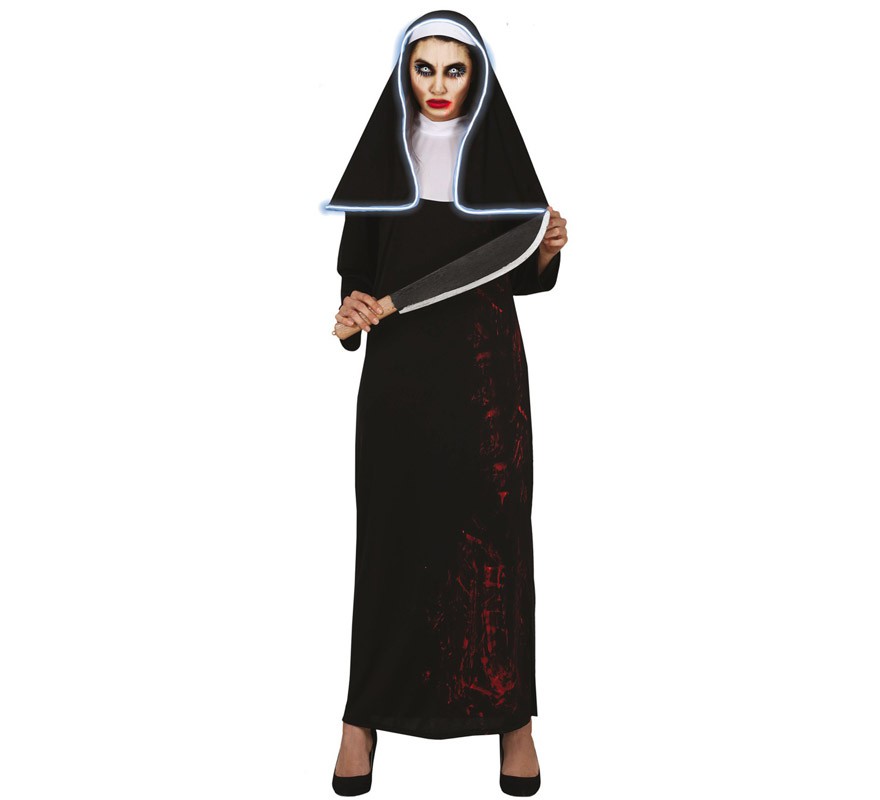 Resentimiento Bonito nombre Disfraz de Monja Asesina para mujer