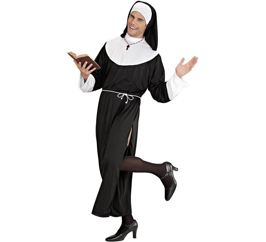 Flirty Carmelo Nun Costume for Adults