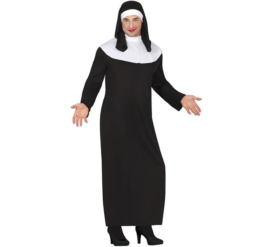 Nun costume with cap for men