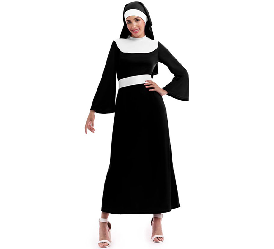 Black Nun costume for women