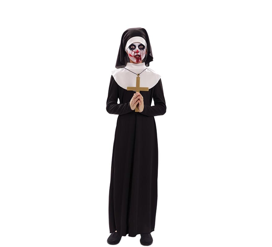 Black Nun Costume for Girls