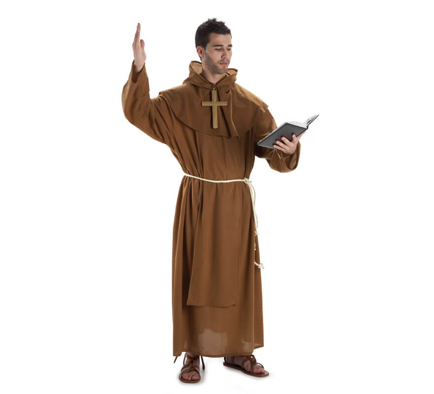 Estacionario semestre Guinness Disfraz de Monje Franciscano para hombre