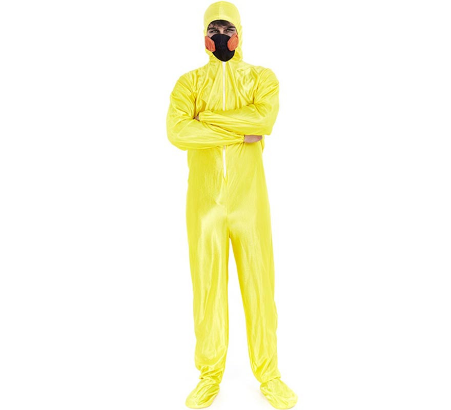 Disfraz o Mono amarillo de Químico para hombre