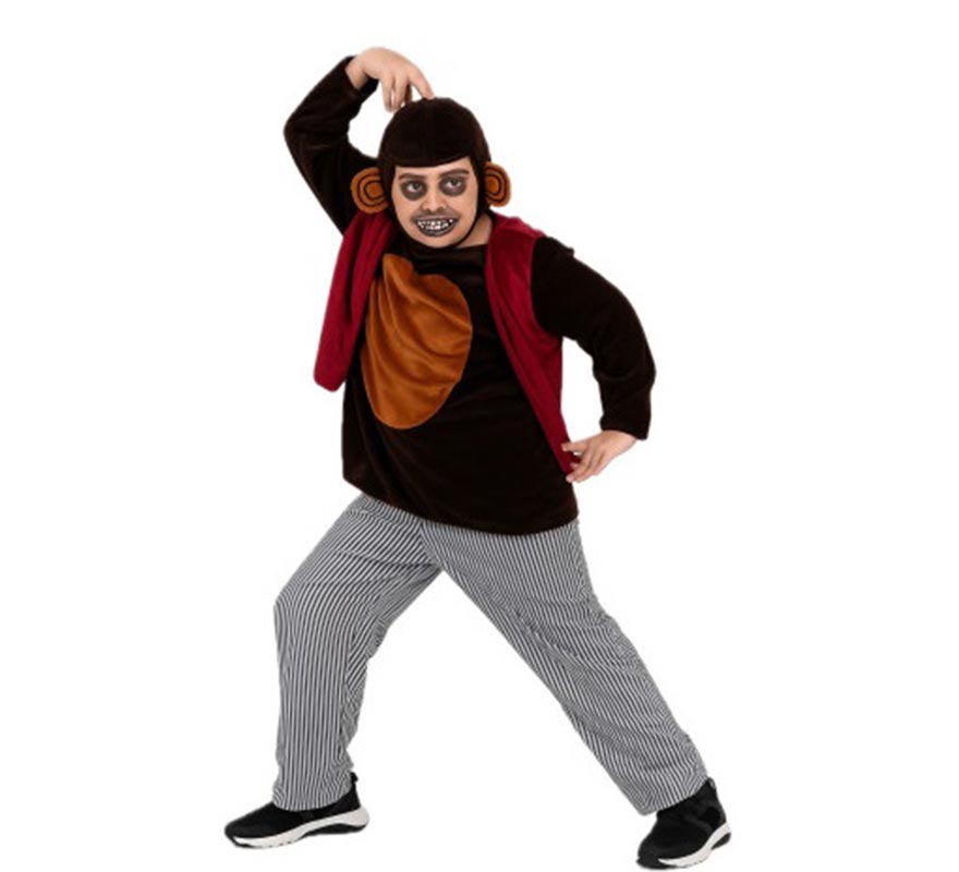 Disfraz de Mono Asesino con chaleco para niño