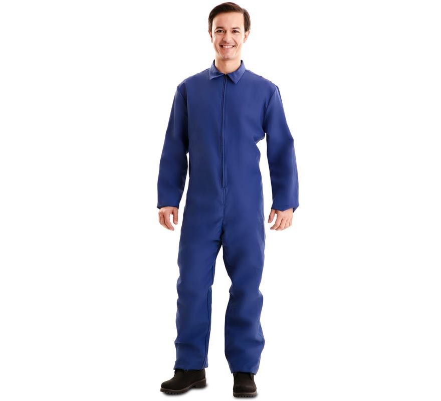 Disfraz o Mono de trabajo azul para adultos