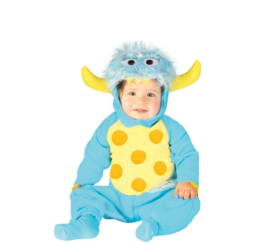 Disfraz de Monstruito Baby azul para bebés