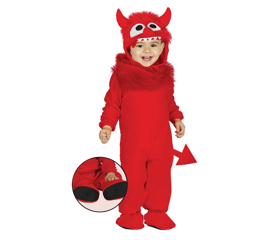 Disfraz de Monstruito rojo para bebé