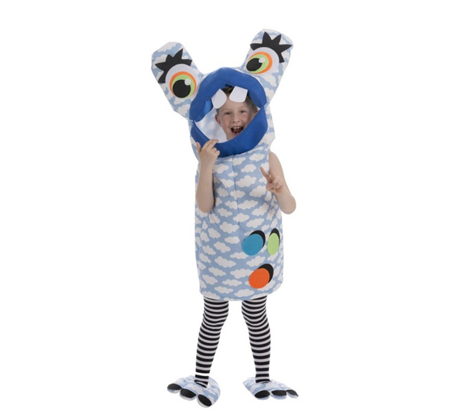 Blue Monster with Clouds Costume for Boys