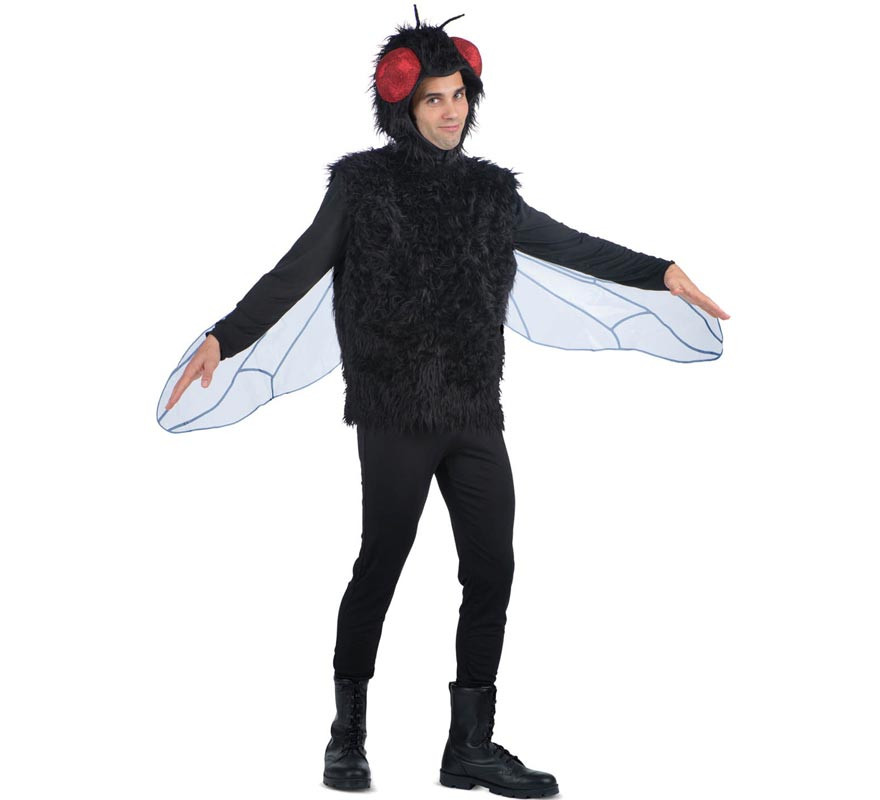 Fly costume with hat and wings for adults