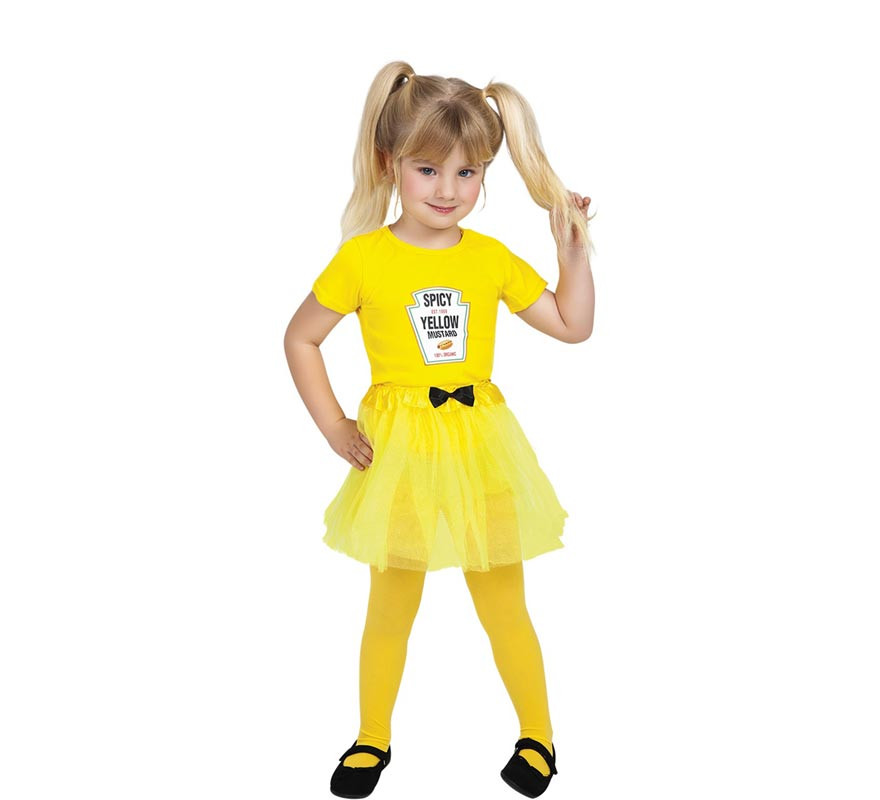 Famous Mustard costume in a baby dress