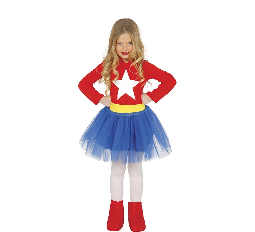 Wonder Woman costume with tutu for girls