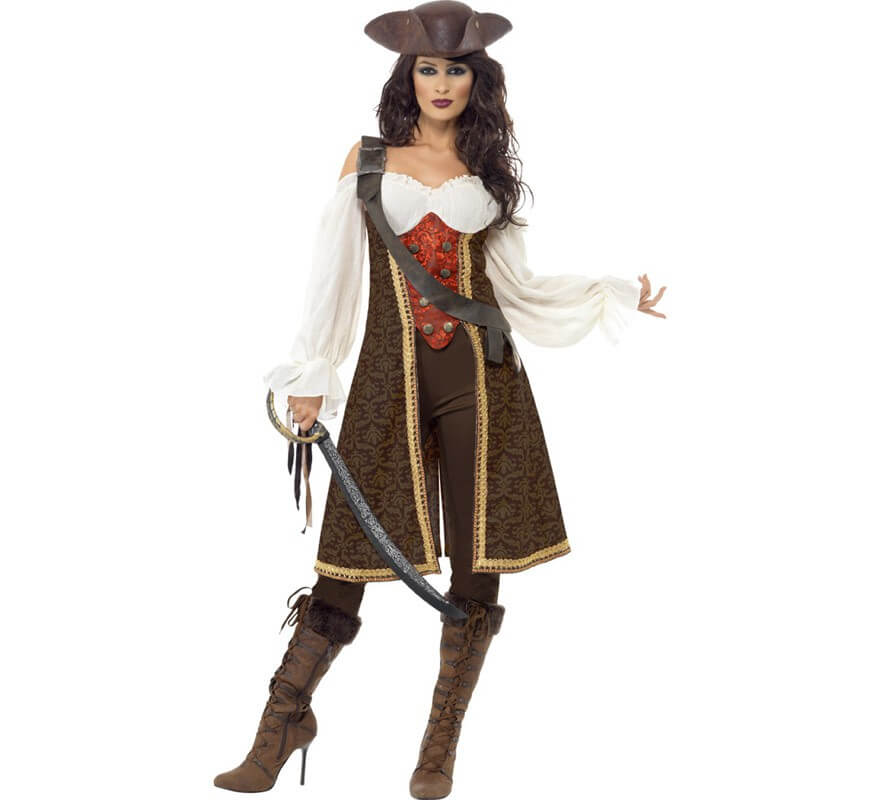 El Mejor Disfraz De Pirata Mujer Colección 12222